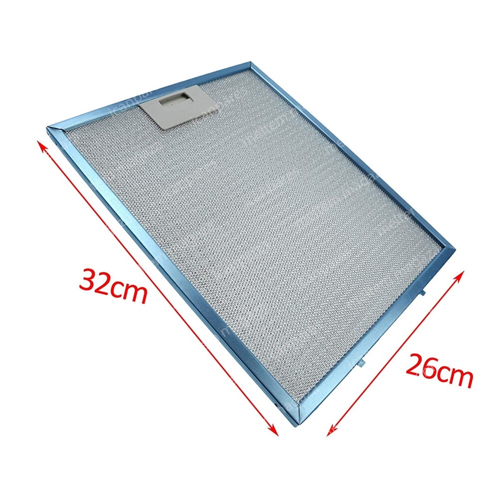 Elica emhætte bredde 260 mm højde 320 mm emhætte mesh filter 26 x32 cm emhætte metal støv filter ht -af0032-56