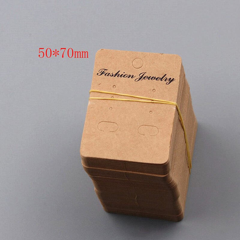 20 Stks/partij Oorbellen En Kettingen Display Kaarten Karton Earring Verpakking Hang Tag Card Oorstekers Papieren Kaart Sieraden
