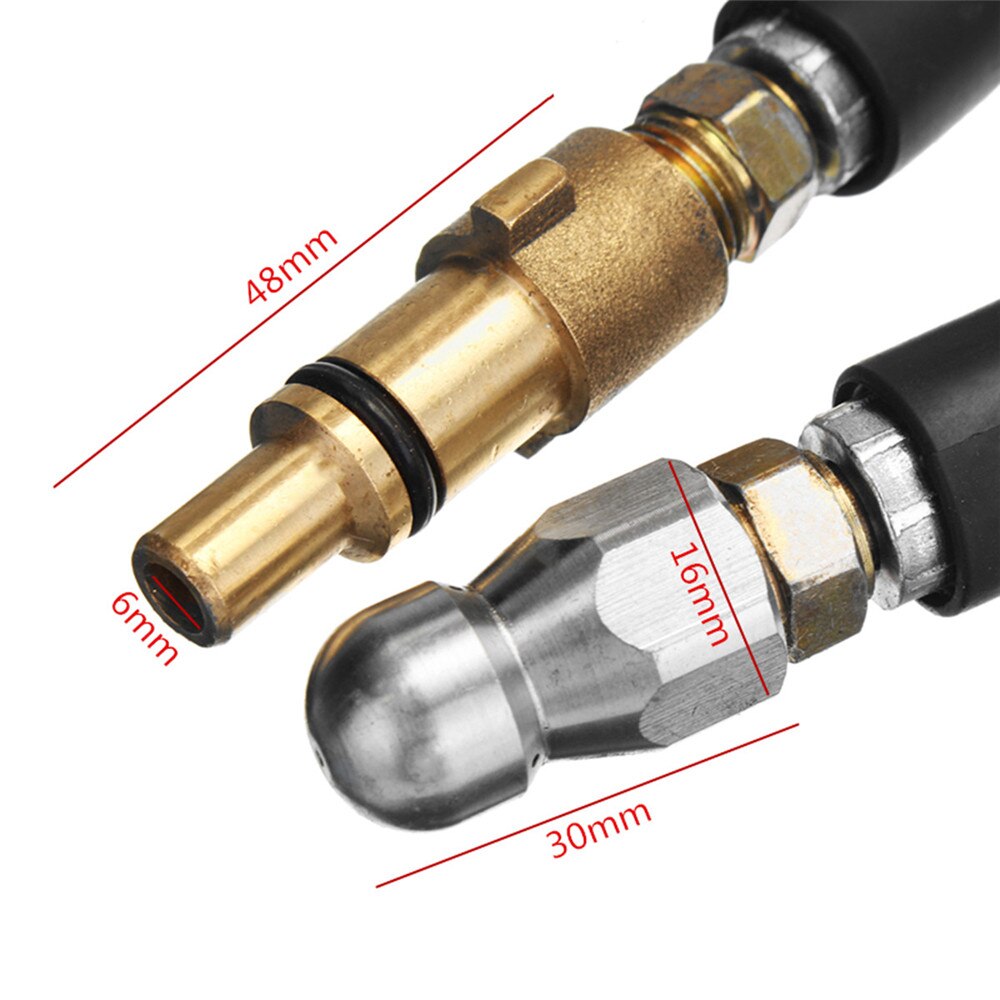 6m/10m/15m High Pressure Washer Water Cleaning Hose Pipe Cord Pressure Washer Sewer Drain Car Cleaner Water Hose for Nilfisk Kew