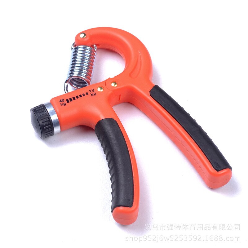WorthWhile 5-60Kg Gym Fitness Hand Grip Men Adjustable Finger Heavy Exerciser Strength for Muscle Recovery Hand Gripper Trainer: Orange