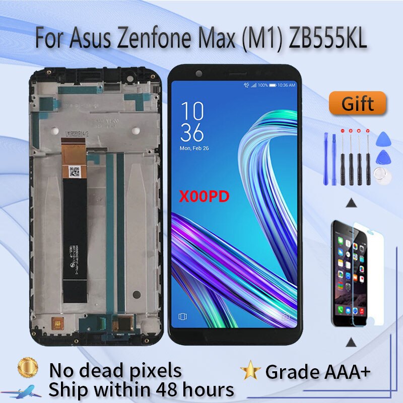 LCD per Asus Zenfone Max (M1) ZB555KL sostituzione schermo Asus M1 ZB556KL X00PD schermo ZB556KL Display LCD nero