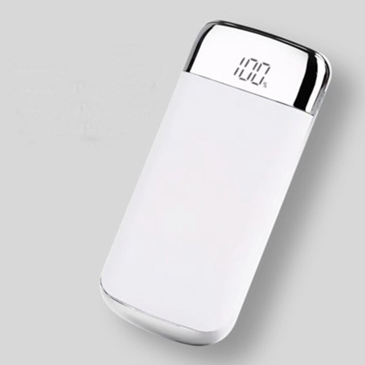 Power Bank20000mAh Ultra-Thin Portable Mobile Phone Battery External Power Charger Foriphone Xiaomi Mi Huawei Mobile Power Bank: White / 20000mAh