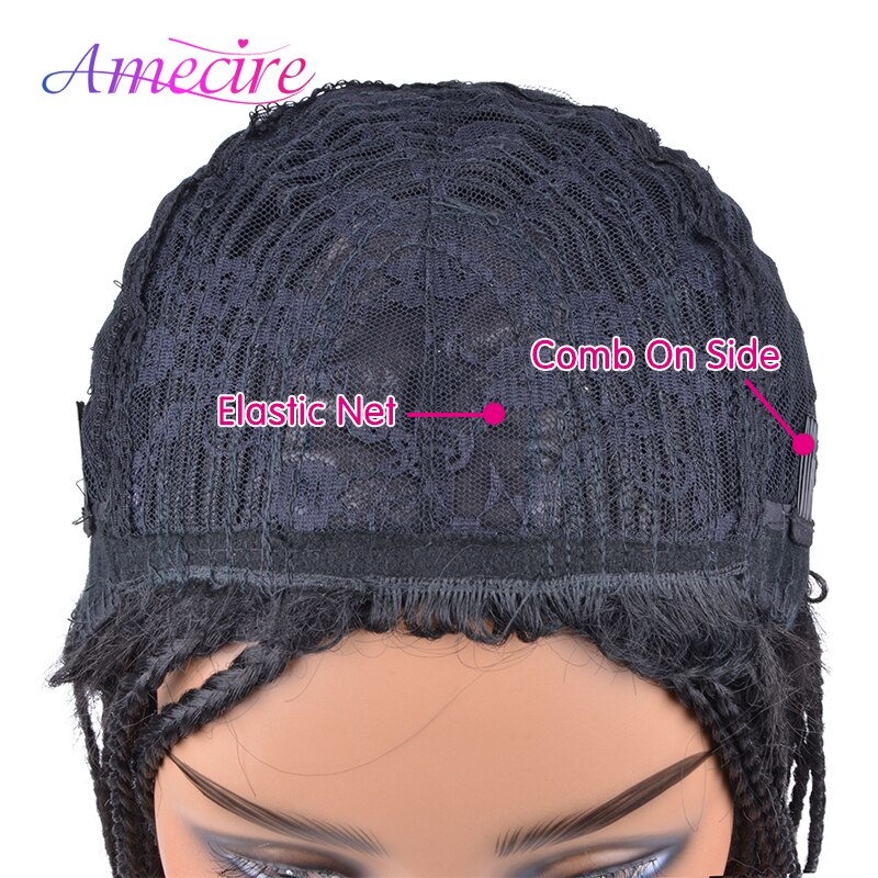 Long Synthetic Headband Wigs Box Braid Wig With Headband 26'' Long Braided Wigs For Black Women Heat Resistant Twist Braids