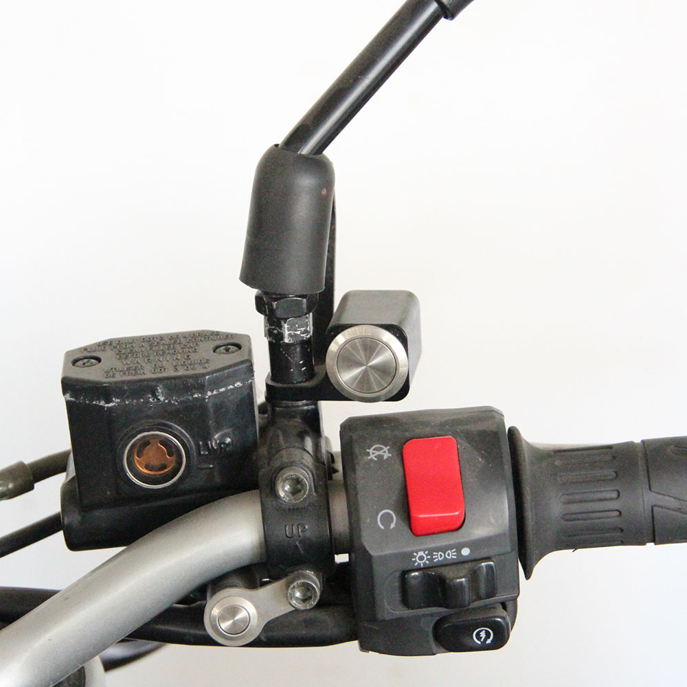 1pcs BOSMAA Motorcycle Rear View Mirror Bracket Handlebar Switches Headlight Fog For Sport Dirt Electric Bike Interrupteur Moto