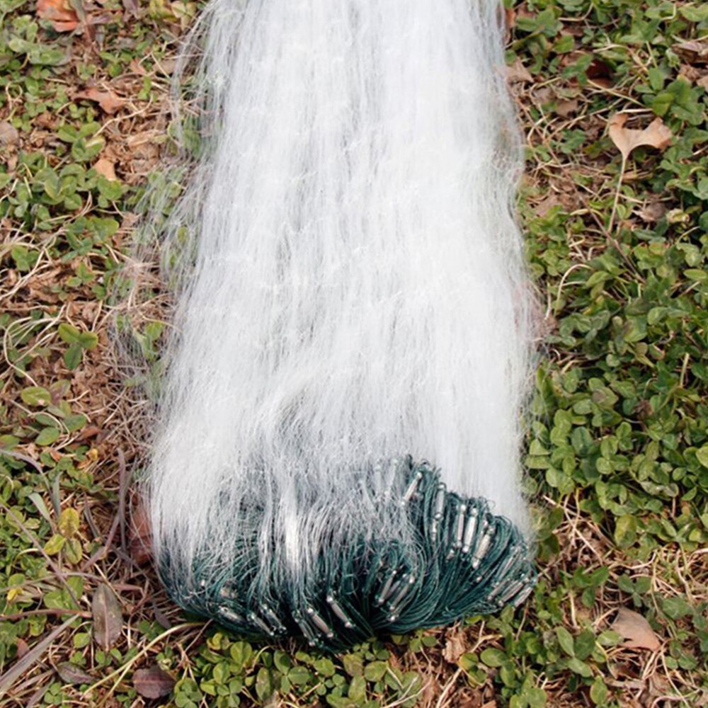 30m x 1.2m Fishing Net Single Mesh Nylon Durable Float Trap Monofilament Gill Net Fishing Accessories for Hand Casting