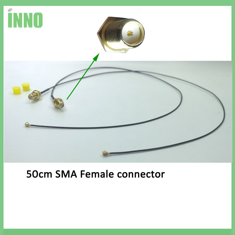EOTH 2PCS 50cm Extension Cord UFL to RP-SMA Connector Antenna 2 pieces lot WiFi Pigtail Cable IPX to RP-SMA female to IPX