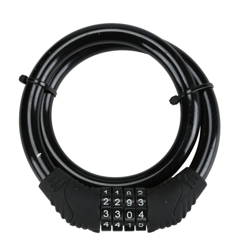 Bike Lock Bicycle Cycle Lock Re Settable 4 Digit Dial Code Code Password Combination Security Bicycle Lock Bicycle Accessories