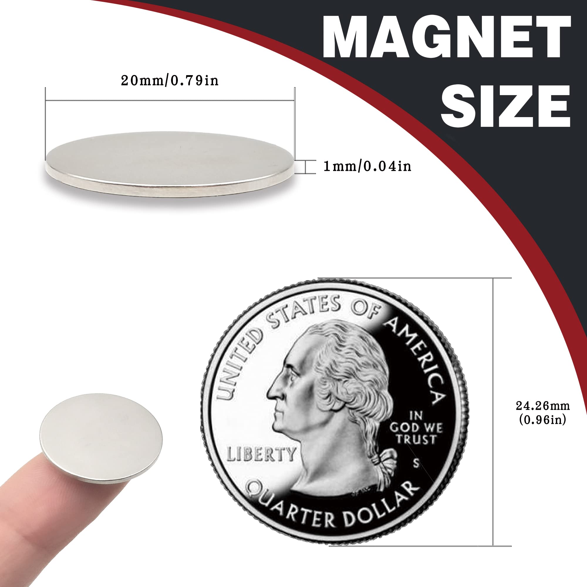 Imanes pequeños para nevera, imanes de pizarra blanca, manualidades, oficina, 20x1mm