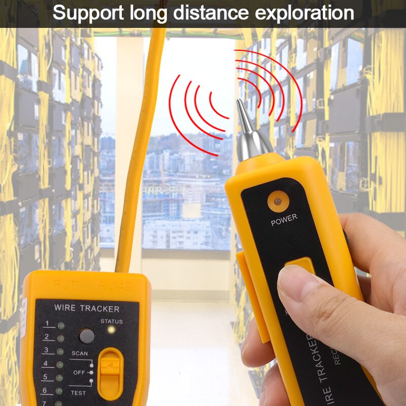 LAN Network Cable Tester Diagnose Tone Cat5 Cat6 RJ45 UTP STP Line Finder RJ11 Phone Telephone Wire Tracker Tracer