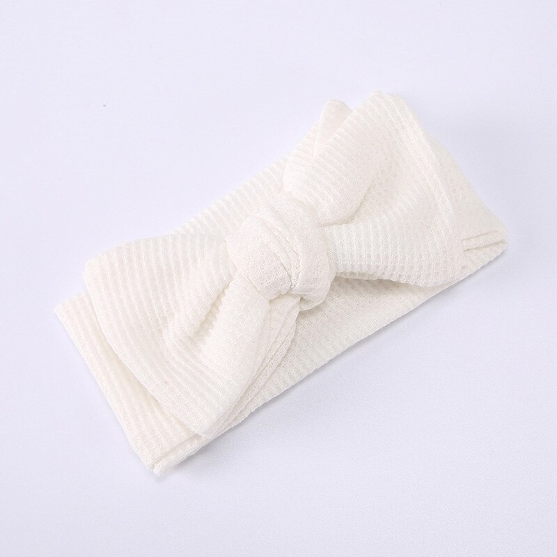 Diadema con lazo grande para bebé, diadema ancha elástica de Color sólido, cinta para el pelo para niña recién nacida, turbante, accesorios para el cabello, para la cabeza: 3