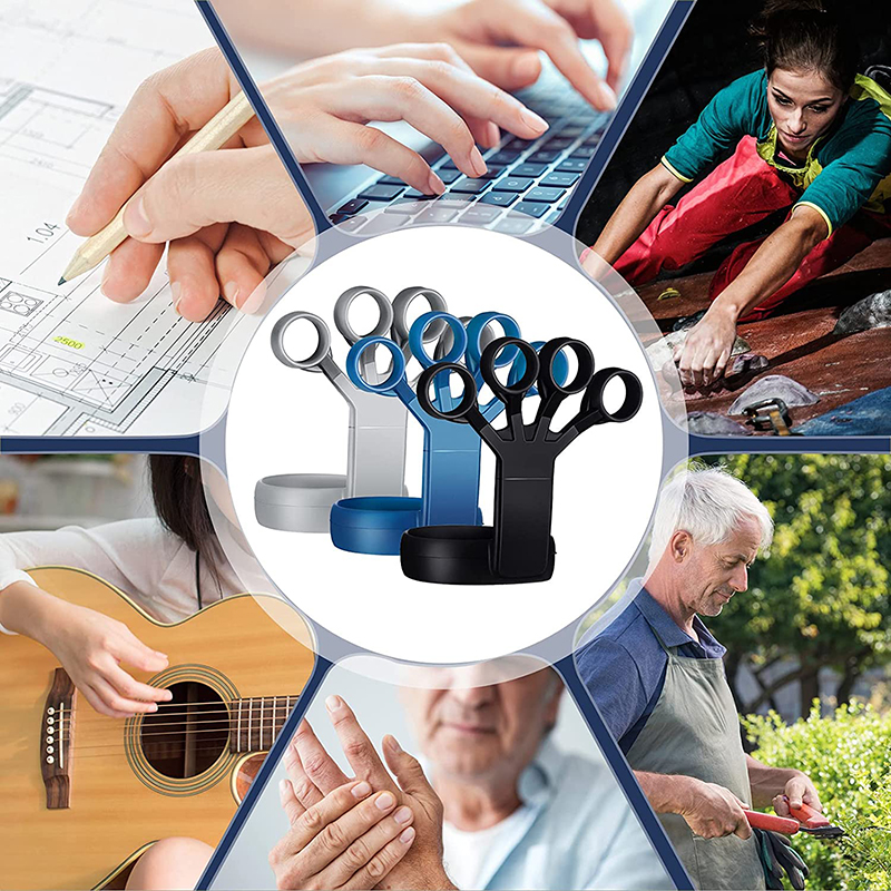 Siliconen Vinger Trainer Wrist Sterkte Oefening Handgreep Vinger Expander Workout Hand Gripper Revalidatie Workout Fitness