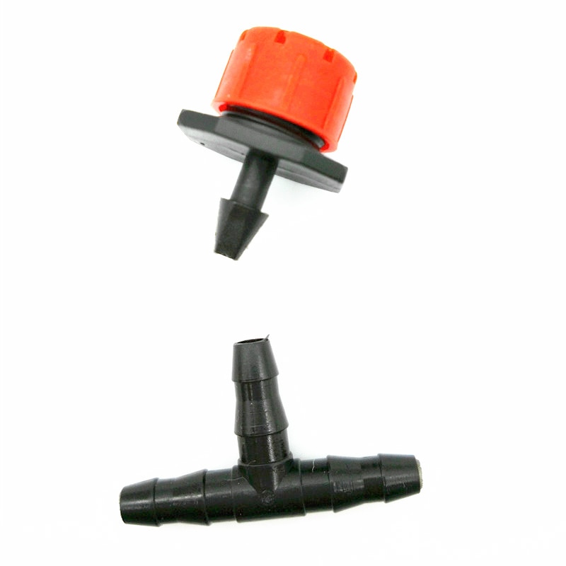 100 Sets (200 PCS) 8 gat mondstuk drip Verbinding links Cooling apparatuur Tuin faciliteiten druppelsysteem