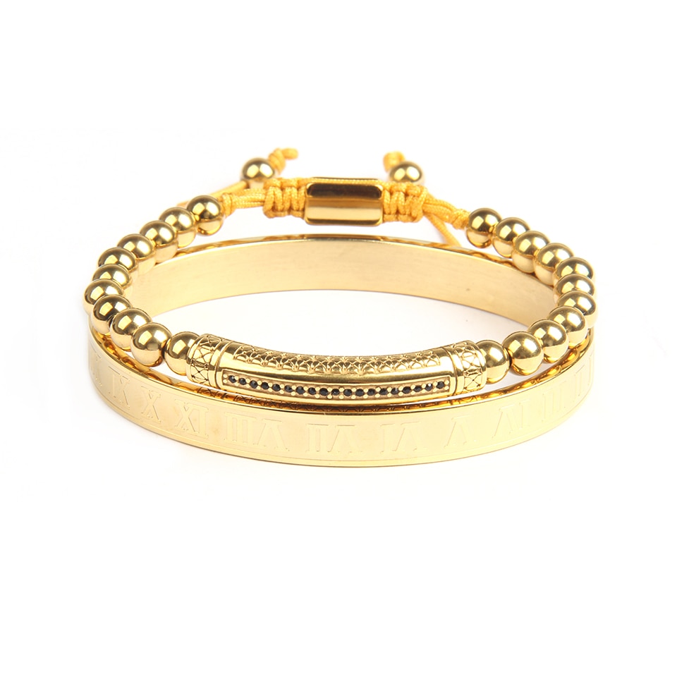 Ailatu nouvelle barre de Tube de luxe définit Bracelet en acier inoxydable matériel bijoux bracelets pour hommes de supérieure