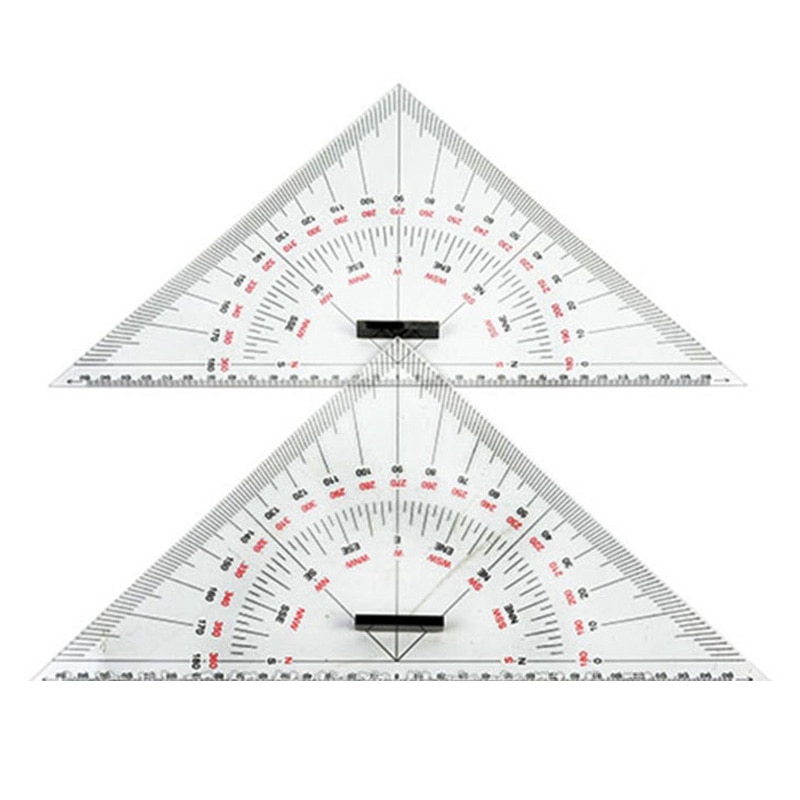 Chart Drawing Triangle Ruler for Ship Drawing 300mm Large-Scale Triangle Ruler for Distance Measurement Teaching Engineering Des: Default Title