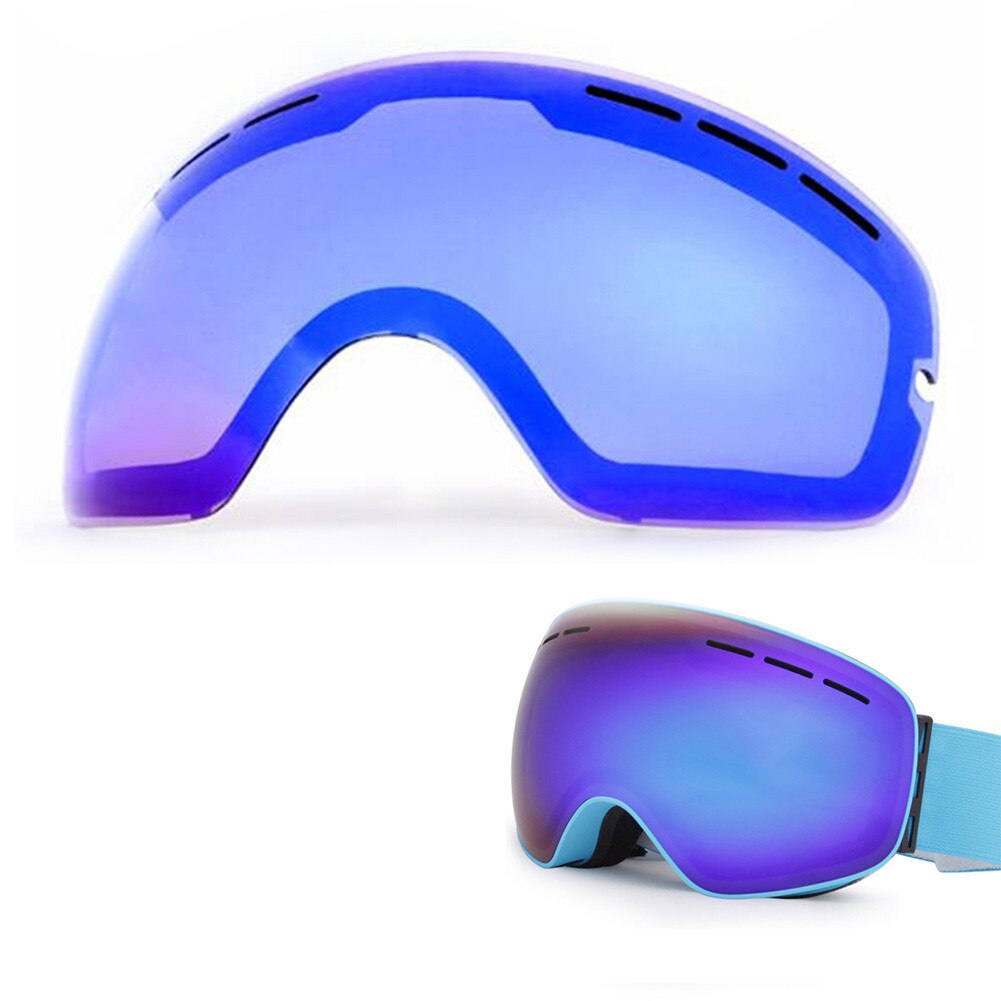 Uv400 anti-dimma skidglasögon mask lins ljusare lins för svagt ljus väder molnigt  sn3100 vinter is snowboard glasögon lins