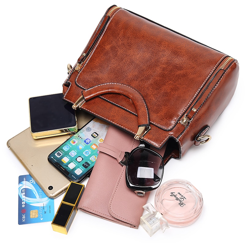 Pu schoudertassen damestassen dames leren handtassen kleine maat dames schoudertas hoofdkleur bruin zwart roze groen