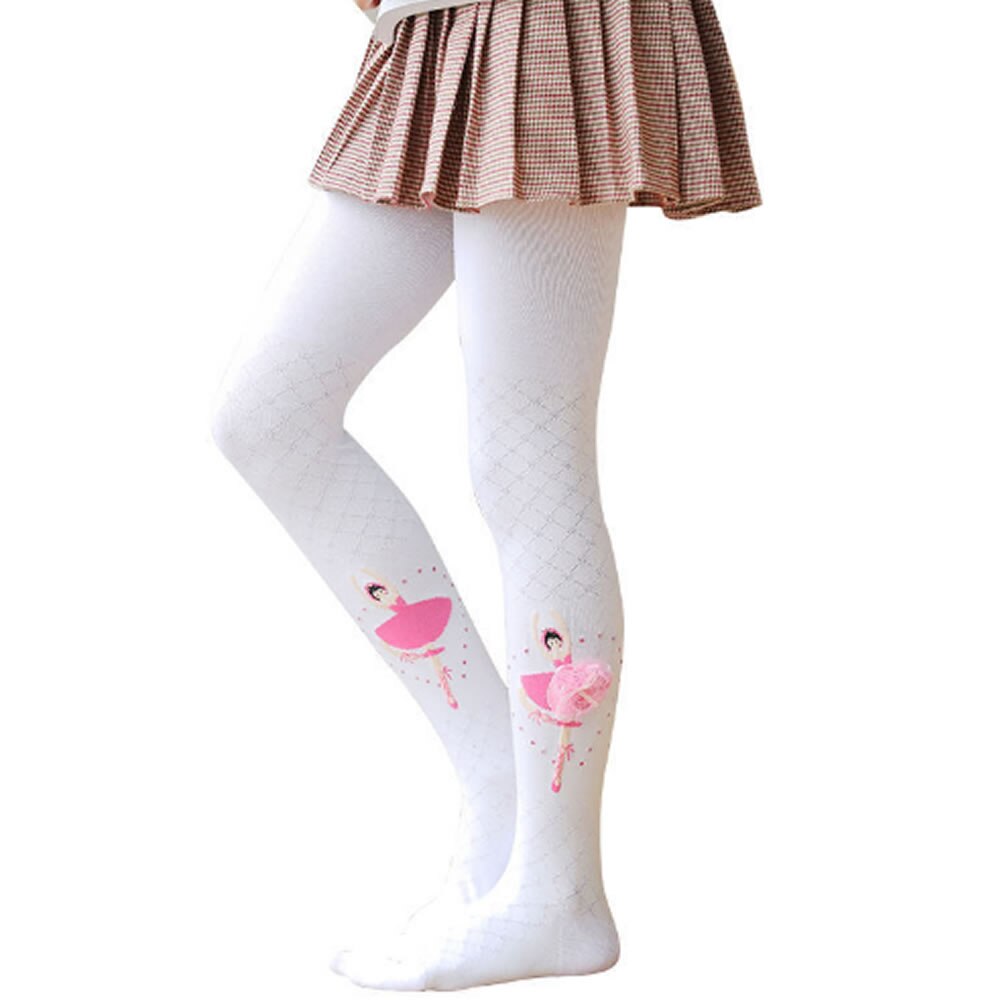 Collants de printemps et d&#39;automne pour petites filles, vêtements pour enfants, bas blancs de Ballet,