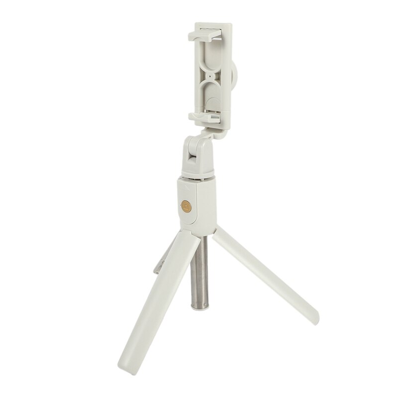 Tragbarer selfie-stick mit stativ, ausziehbar, bluetooth-fähig und mit kabelloser fernbedienung für selfies, gruppenfotos, vlogs, weiß