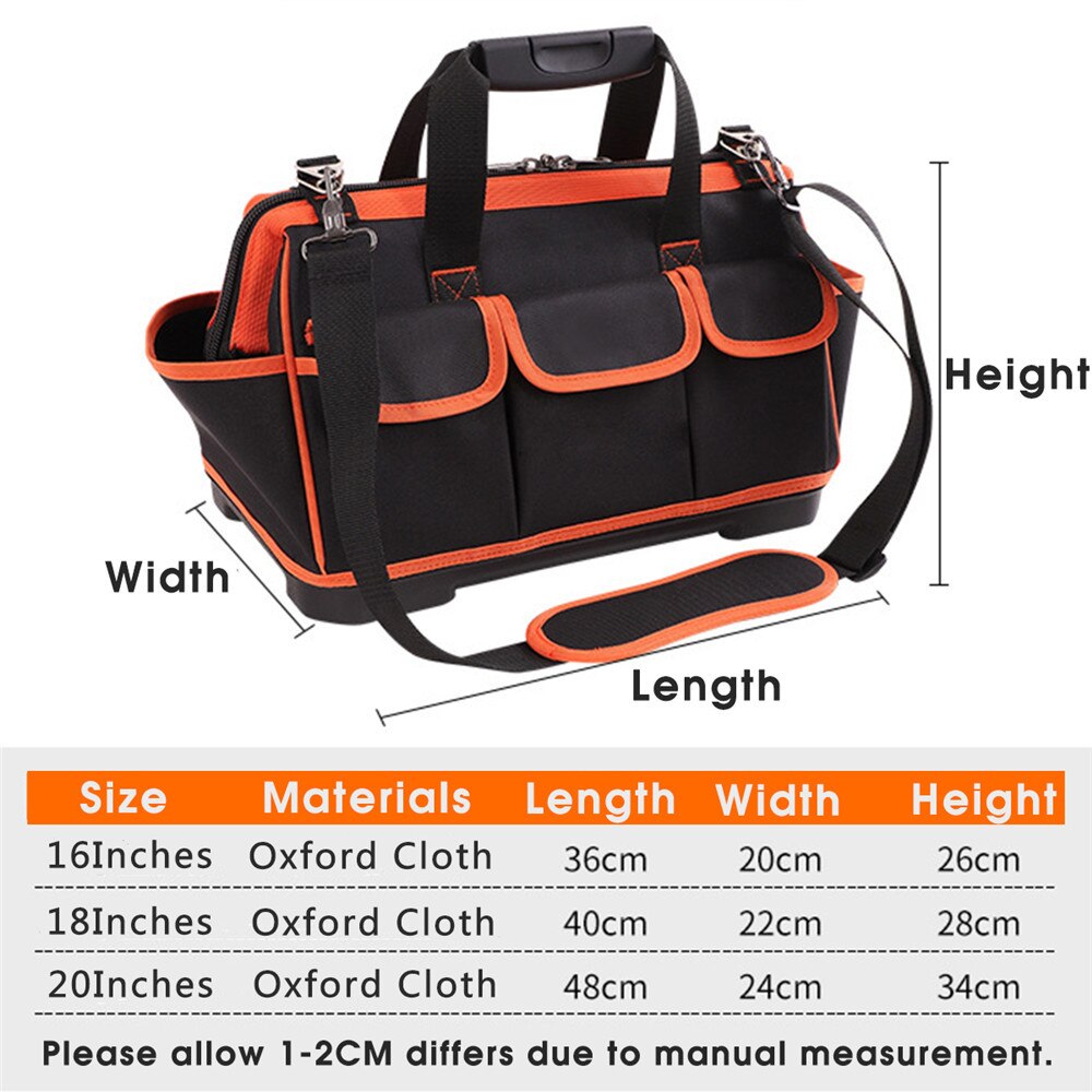 1680D Oxford Tuch multi-functinal Thicking Werkzeug Lagerung Tasche mit Werkzeug Fall Wasserdicht Verschleiß-beständig Starke Werkzeug Lagerung