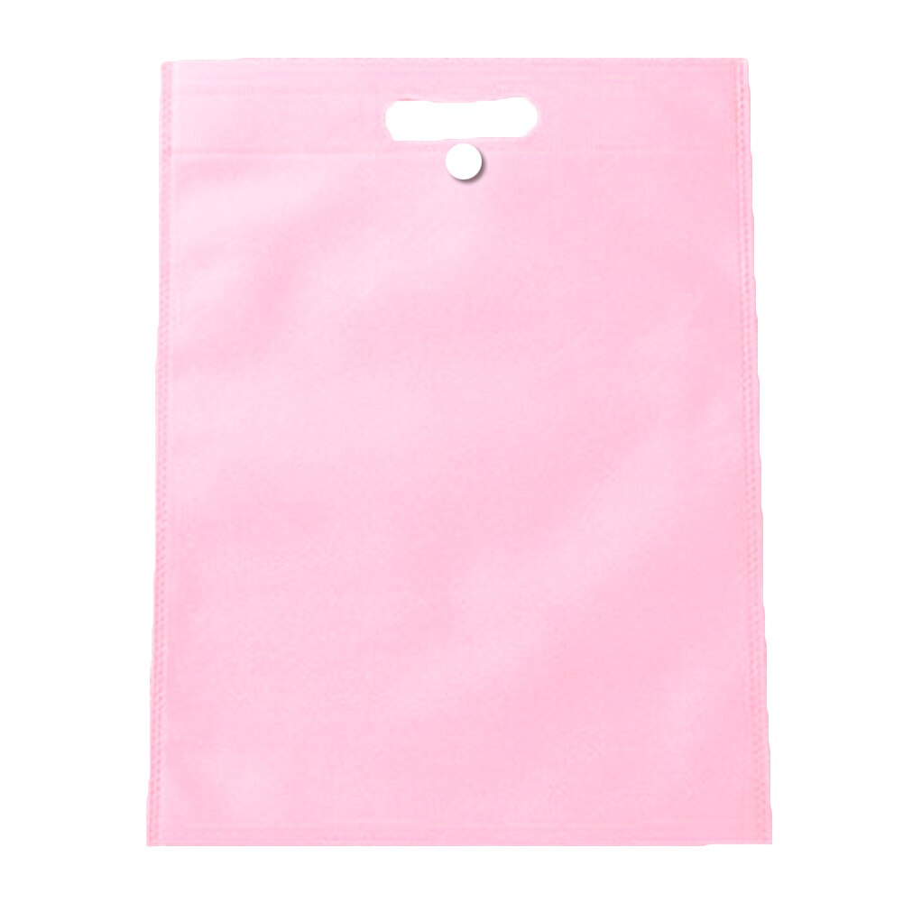 Opvouwbare Boodschappentas Herbruikbare Tote Pouch Vrouwen Reizen Opslag Handtas Mode Schoudertas Boodschappentassen Met Knop: L / Roze