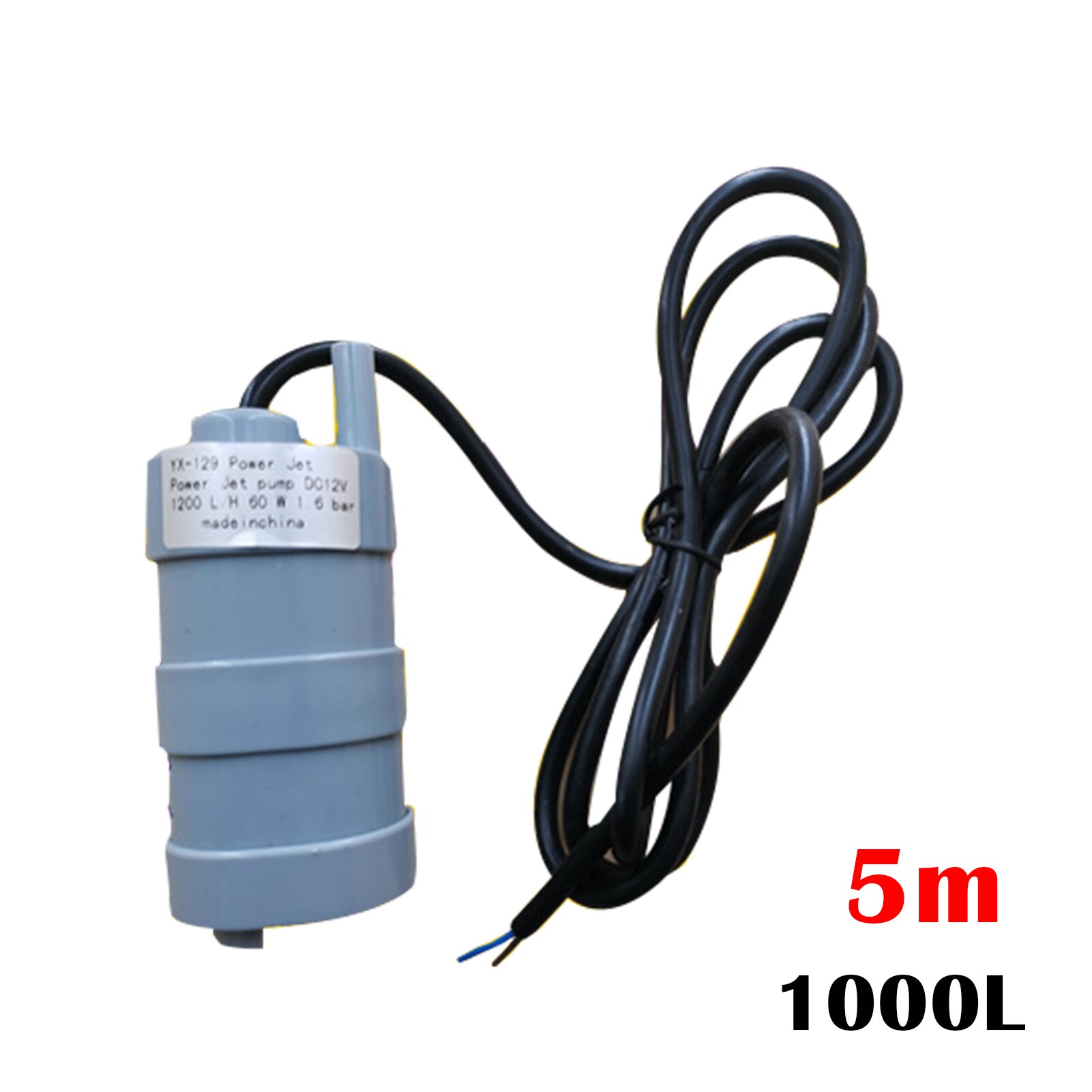 24V DC Submersible Flow Pumps 15 meters 10L/M Straight Micro Water Equipment for Engineering TP