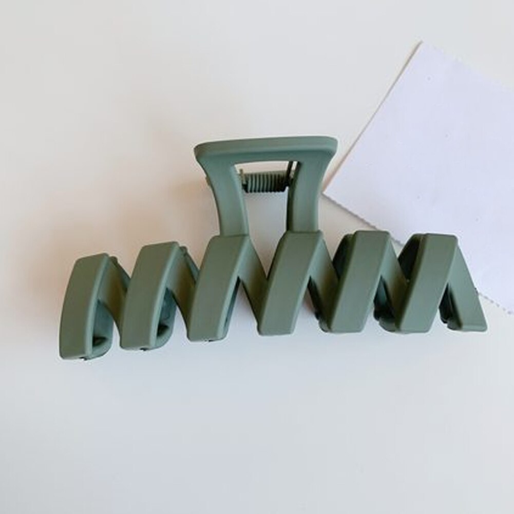 Effen Kleur Klauw Clip Grote Barrette Krab Haar Klauwen Bad Clip Paardenstaart Clip Voor Vrouwen Meisjes Haar Accessoires: 1