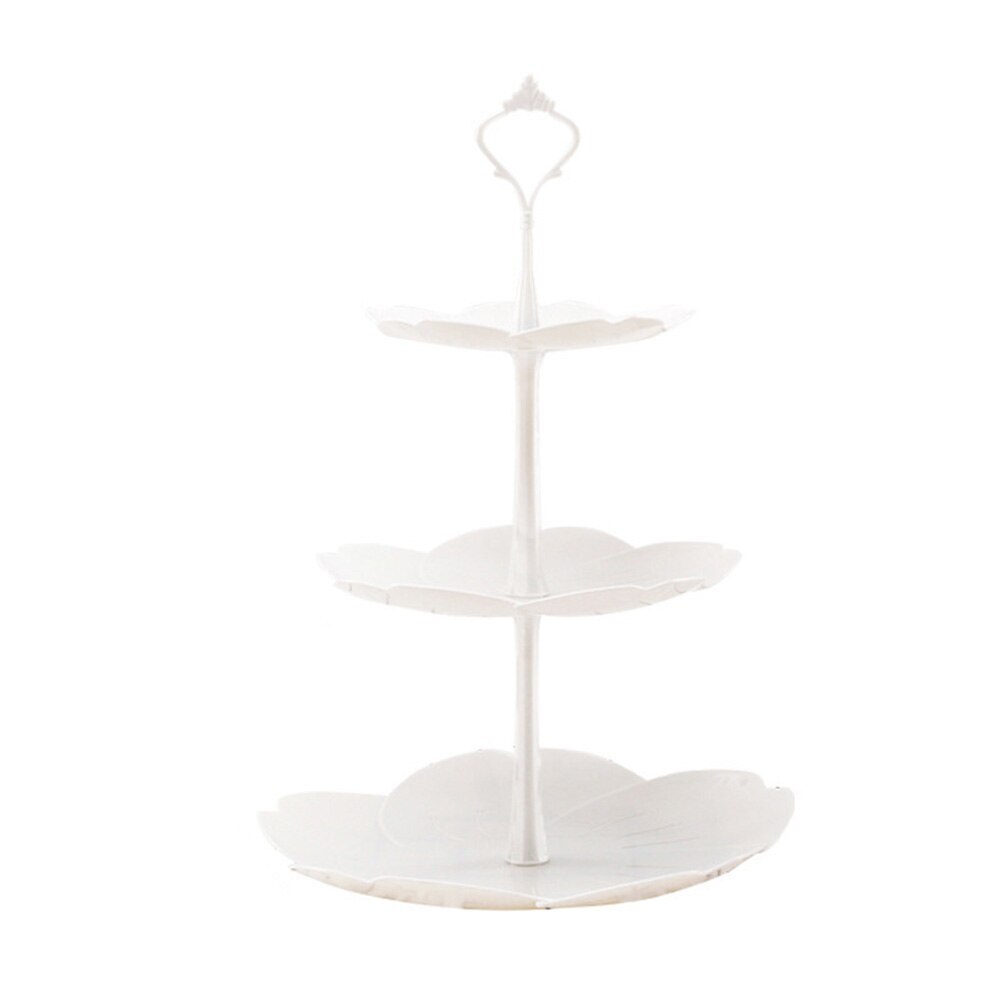 2/3 Tiers Fruit Cake Plate Holder Stand Home Festival Party Dessert Storage Rack Round/square/flower Dessert Plates Storage Rack
