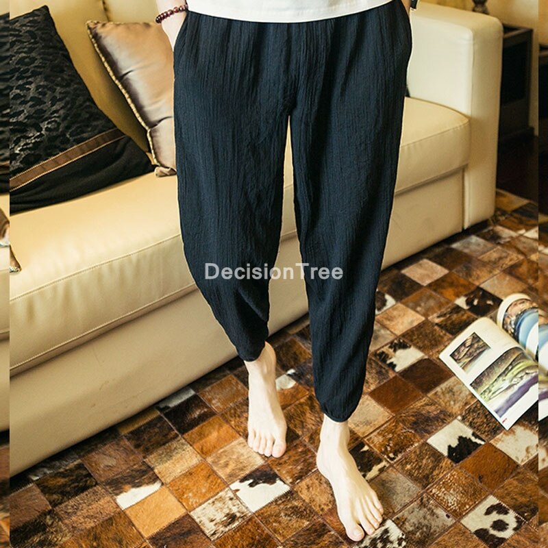 Pantalones bombachos para hombre, pantalón de fitness tradicional chino, kung fu tai, wushu,
