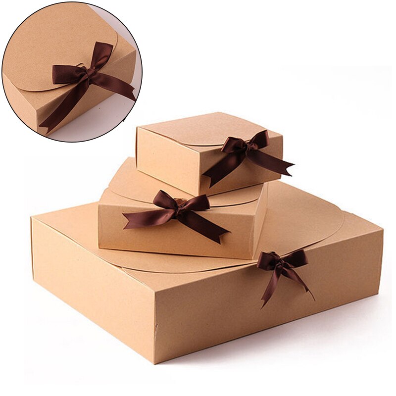 StoBag – boîte Kraft pour biscuits, emballage pour chemise de joyeux noël, impression personnalisée pour anniversaire et mariage, 10 pièces