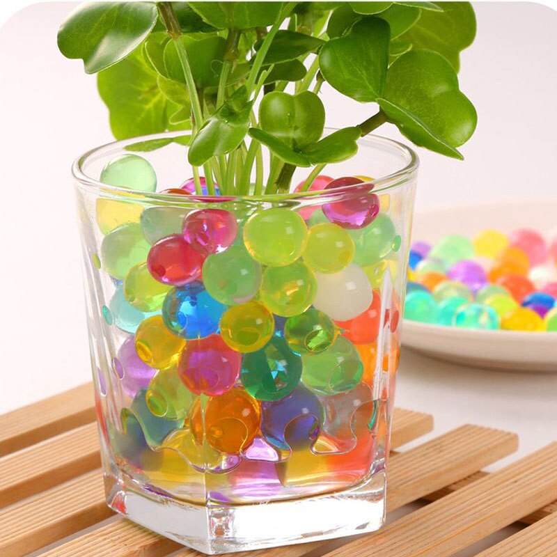 Crystal Soil Hydrogel Gel Polymer Water Beads Flower/Wedding/Decoration polymer Growing Water Balls Big Home Decor