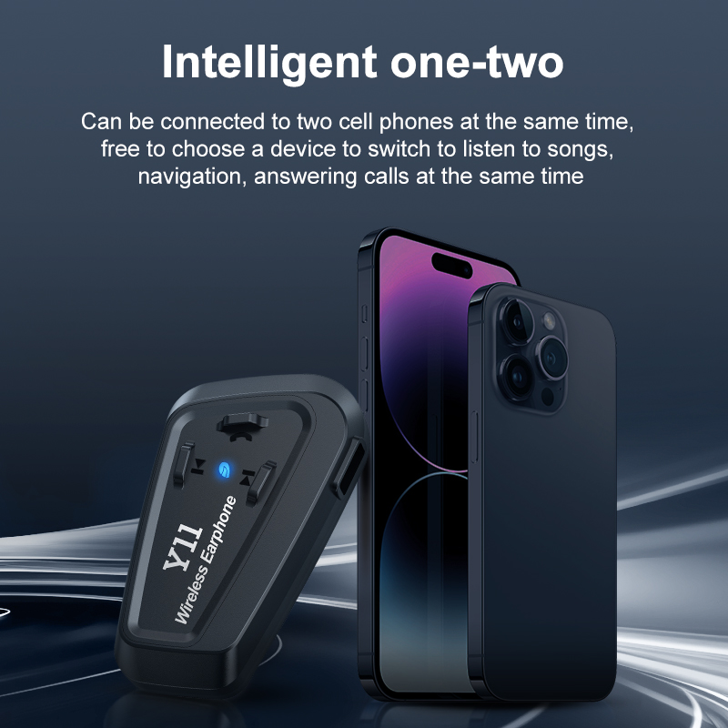 Bt5.3 Motorfiets Helm Bluetooth Headset Waterdichte Motor Draadloze Hoofdtelefoon Multifunctionele Handsfree Helm Oortelefoon