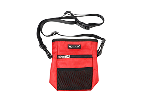 TAILUP – sac d'extérieur pour chien, sac d'entraînement pour chien, pochette d'alimentation pour chiot, sac de taille de récompense, sac de stockage de nourriture pour chien: Red
