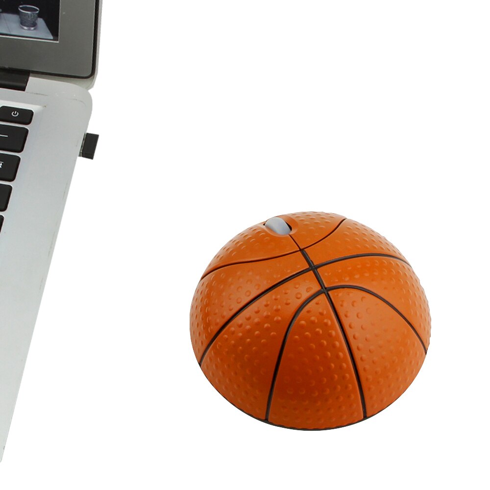 Chyi Draadloze Muis Basketbal Vormige Optische Computer Usb Mause 1600 Dpi Draagbare Mini 3D Muizen Met Muismat Voor Pc laptop