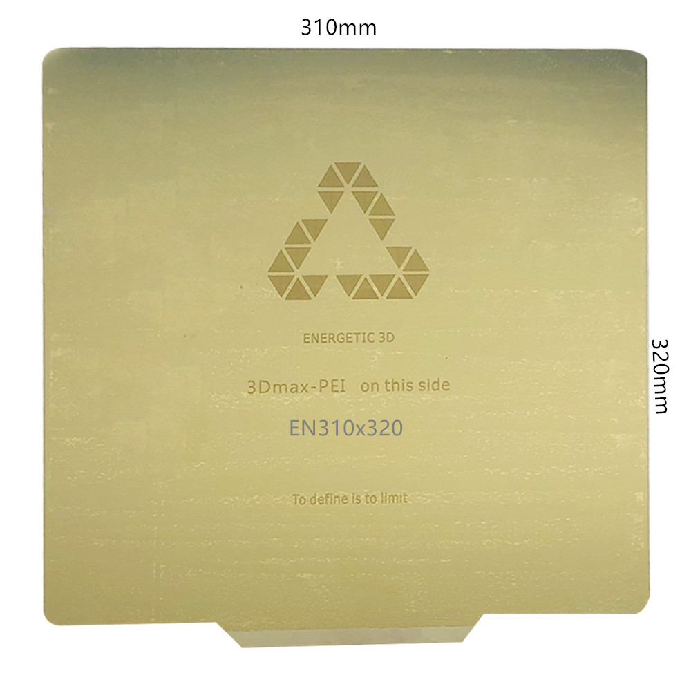 Energiczna nowa drukarka 3D 320x310mm podgrzewane łóżko ze stali sprężynowej z płytą PEI powierzchnia do zabudowy platforma dla CR-10S Pro,CR-X gorące łóżko