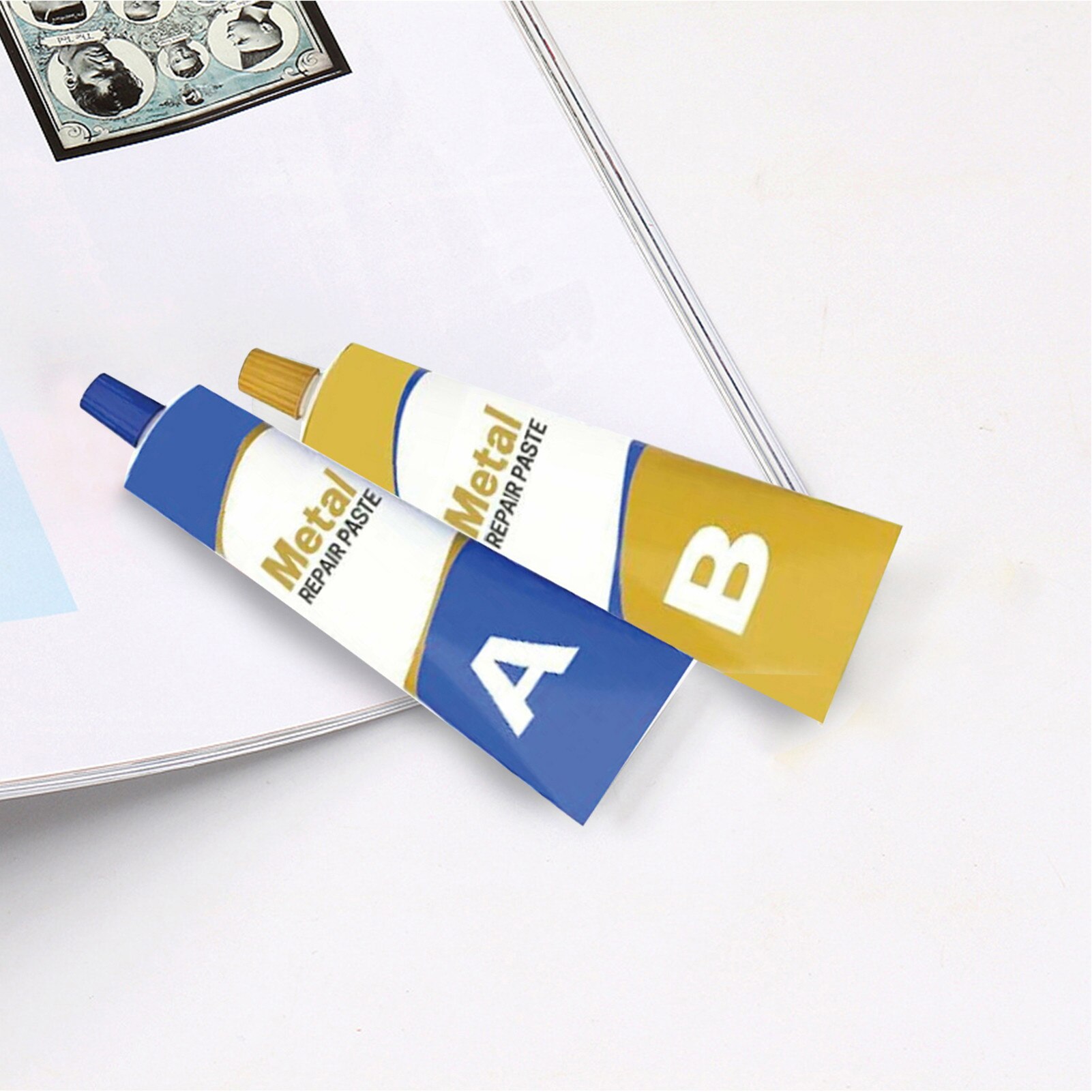 20/50/80/100g Metal Repair Paste Heat Resistant Cold Weld Glue Repairing Agent Metal Repair AB Glue Cast Iron Sealant