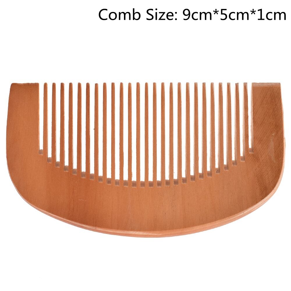 Peine de madera de sándalo Natural Boutique, pelo de cepillo de dientes finos, masajeador de cabeza antiestático, herramientas para el cuidado del cabello, 1 unidad: Wood-2