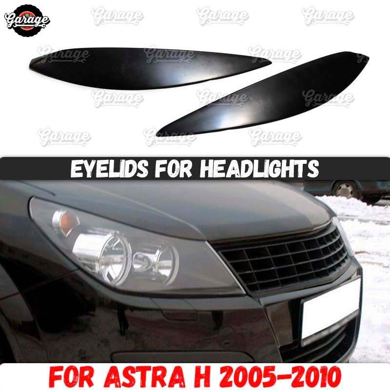 Oogleden Voor Koplampen Case Voor Opel Astra H 2005 Abs Plastic Pads Cilia Wenkbrauwen Covers Accessoires Auto Styling tuning
