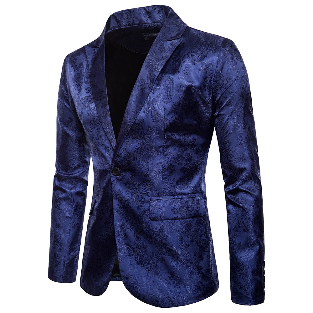 Männer Anzug Jacke blazer winter terno masculino kostüm homme herren anzüge männer blazer jacke d90528: Marineblau / XXXL