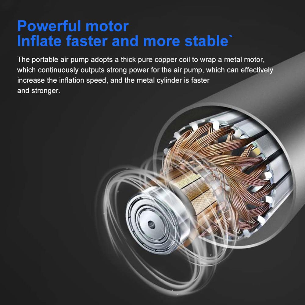 Air Compressor Tire Inflator - Electric Auto Pump 12V DC Portable Air Compressor Pump Digital Tire Inflator Car Tire Pump