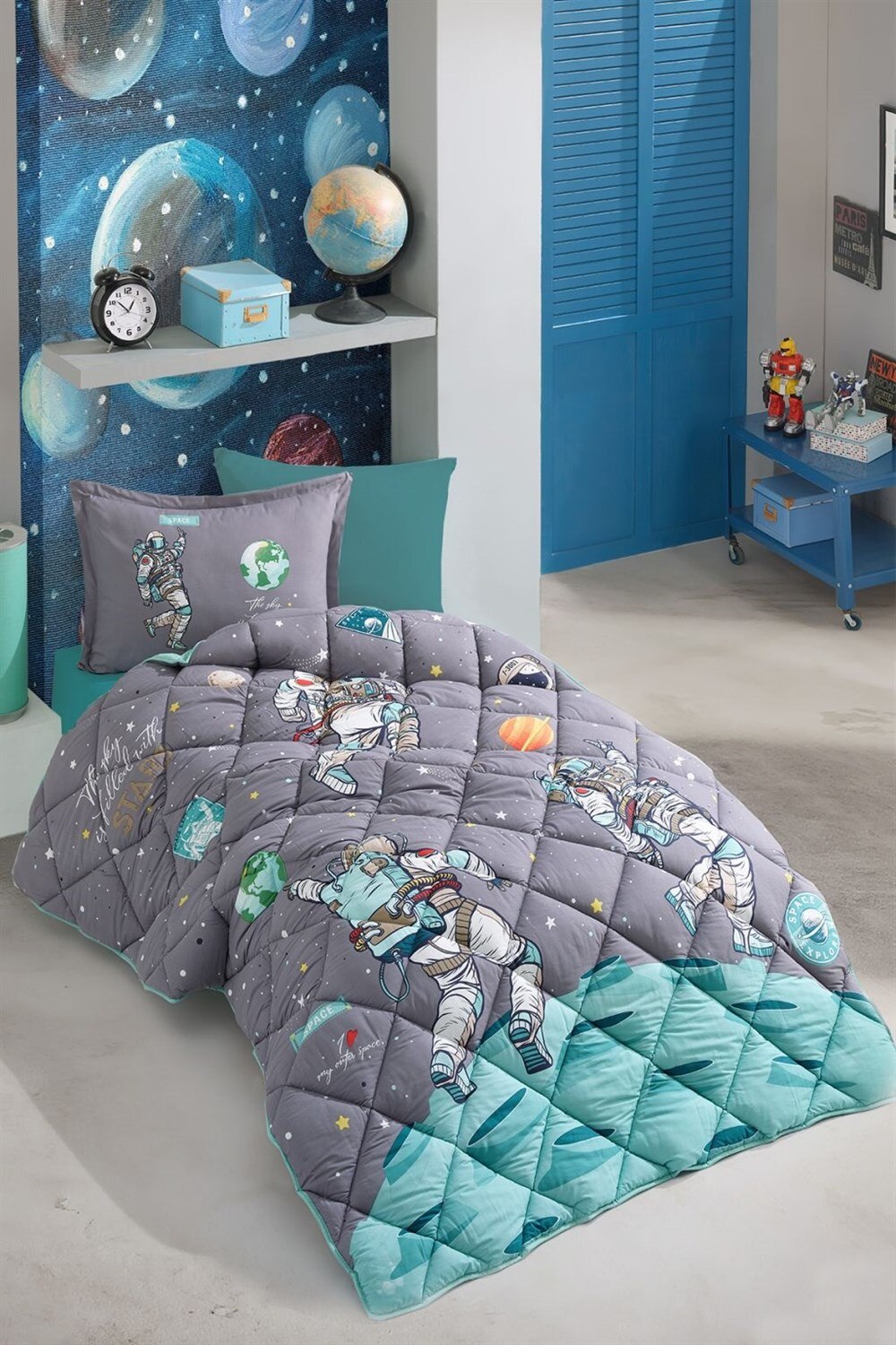 Enkelt quilt lavet  of 100%  bomuldsgarn
