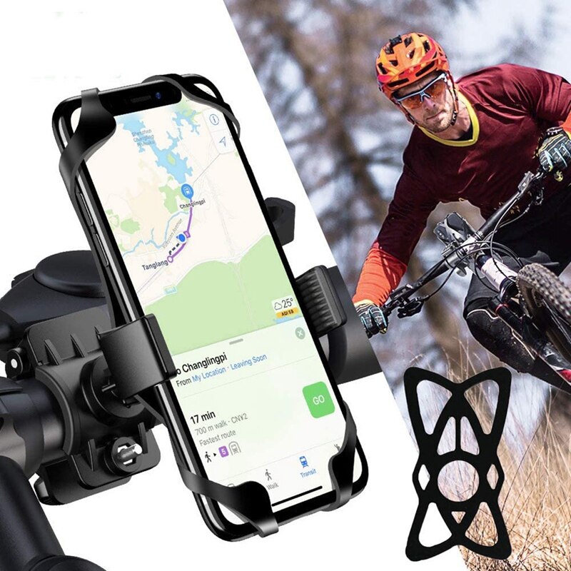 -4 Pcs Motorcycle Phone Mount Tether,Security/Fall Prevention, for Bicycle Bike, Motorcycle,Cell Phone Holder Band