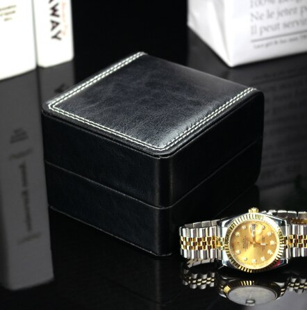 Luxe Relatiegeschenk Horloge Doos Lederen Doos Horloge Accessoire Opbergdozen Classic Retro Klok Case