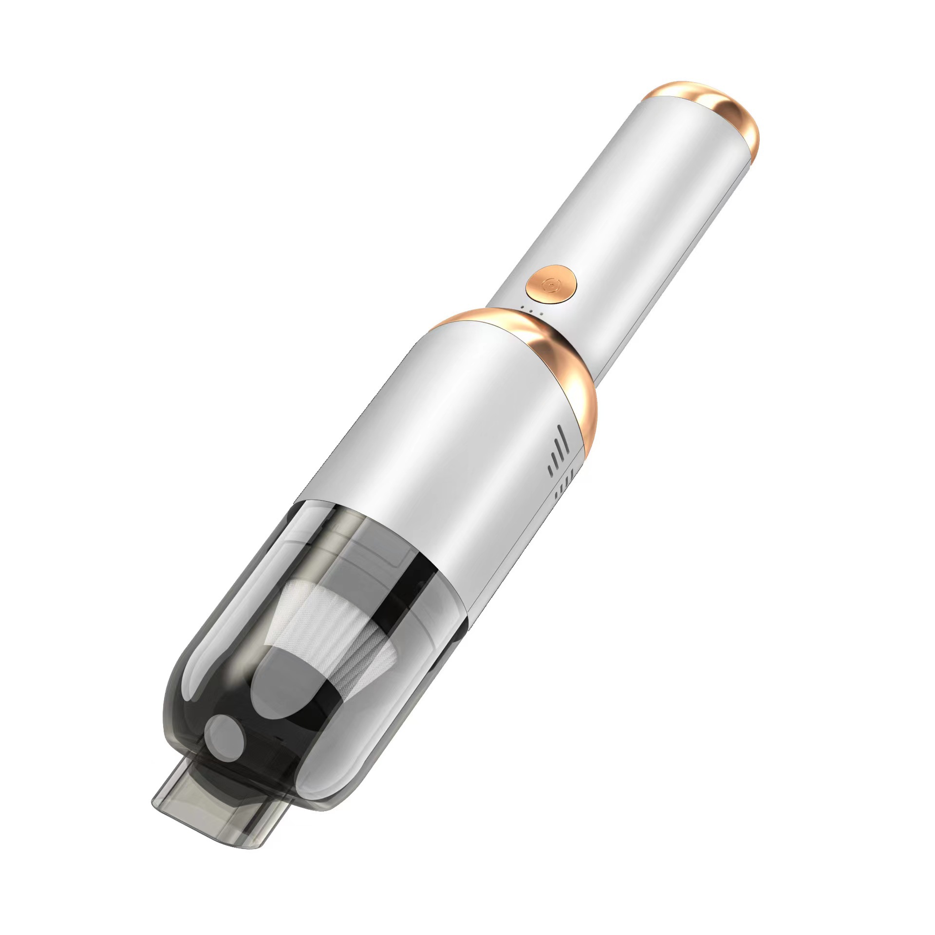 Detachable Car Vacuum Cleaner, Can Be Used For Vacuum Cleaning, Power Bank Lighting, And Small Household Dry And Wet Dual Use: WHITE