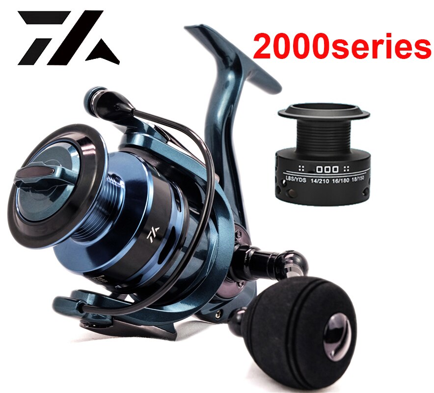 VW 2.1M Rod and Fishing Reel Double Spool Gear Ratio High Speed Spinning Reel Casting reel Carp For Saltwater Rod Combo: 2000 series