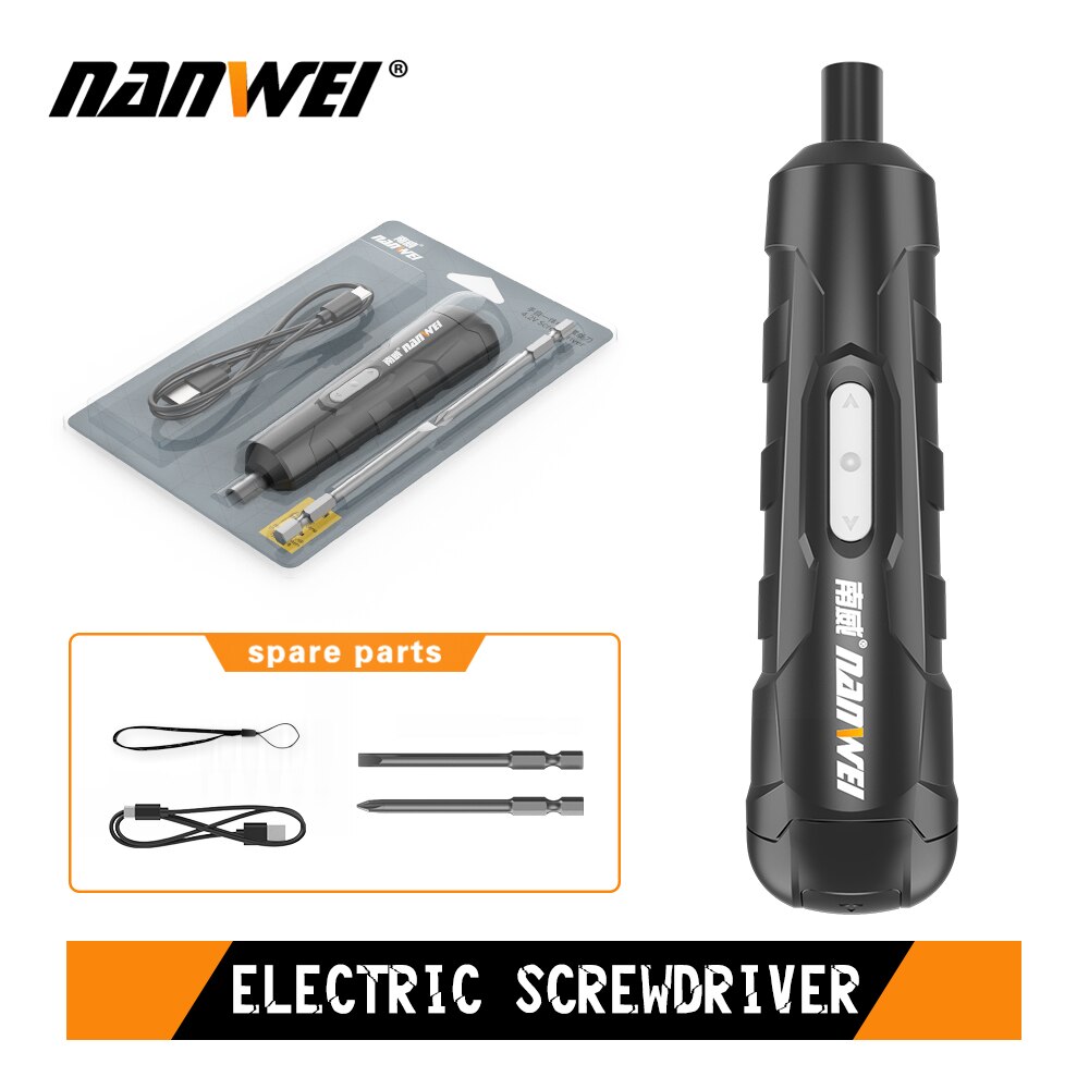 NANWEI elektryczny śrubokręt akumulator automatyczny śrubokręt wiertarka ręczna wielofunkcyjny elektryczny partii narzędzie 4V: NWDP