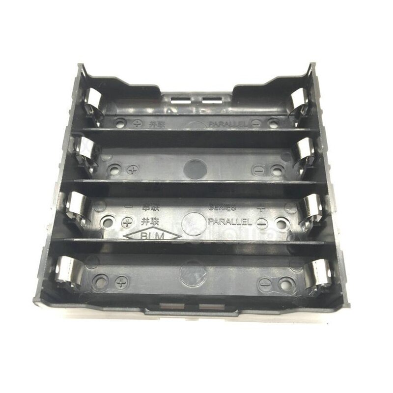 1Pcs THM Black 18650 Battery Holder Battery Box With PC Pins For 1 2 3 4 18650 Battery: 4x18650