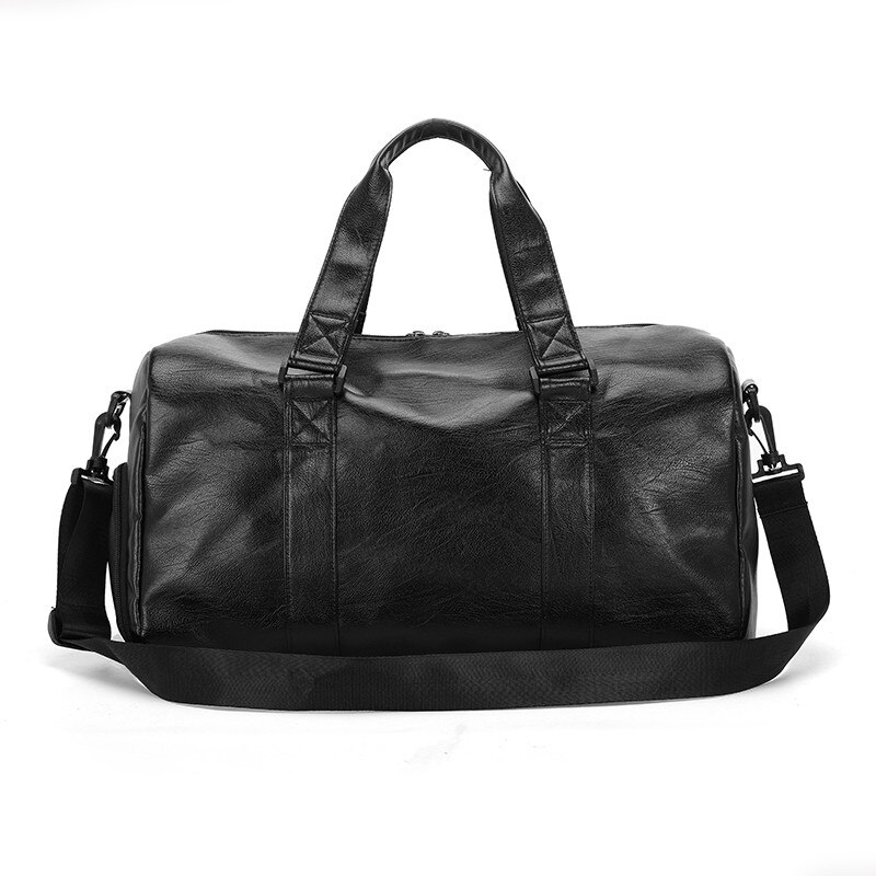 unisex PU Leder Gepäck Tasche Reise Kleidung Lagerung Taschen Reißverschluss Duffle Tasche Große Kapazität Ausbildung Fitness Sport Taschen Mit Schuhe