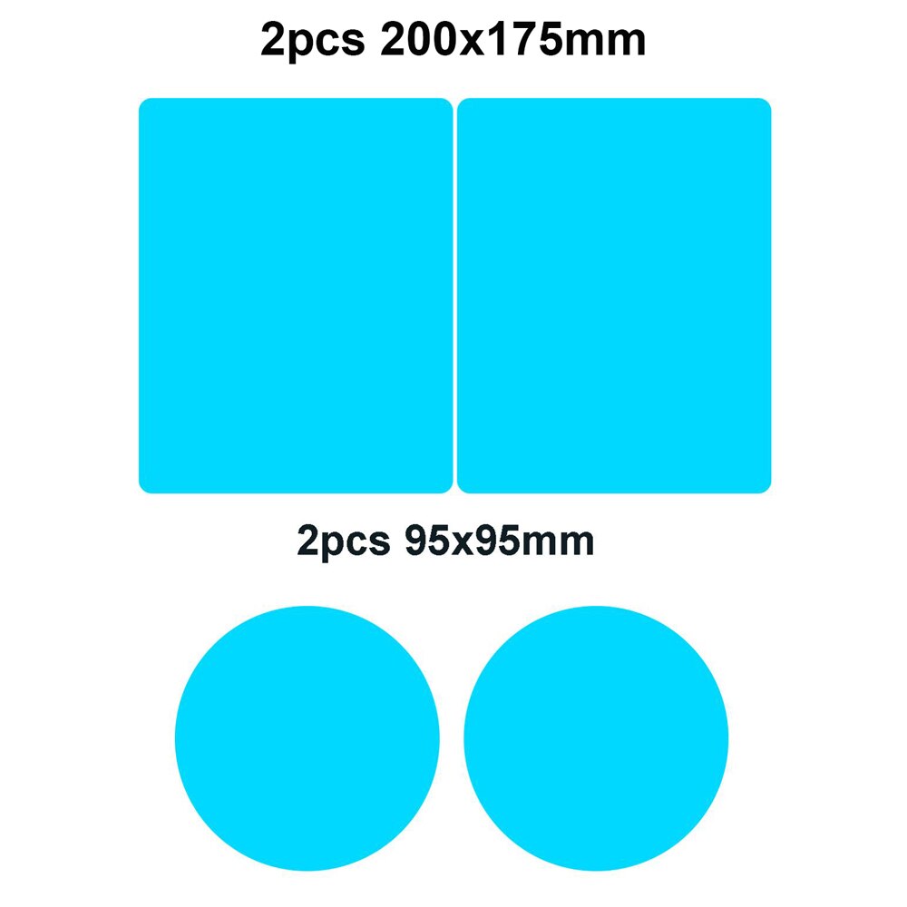 2/4PCS Car Side Rearview Mirror Waterproof Anti-Fog Film Side Window Glass Film Can Protect Your Vision Driving On Rainy Days: 4pcs C