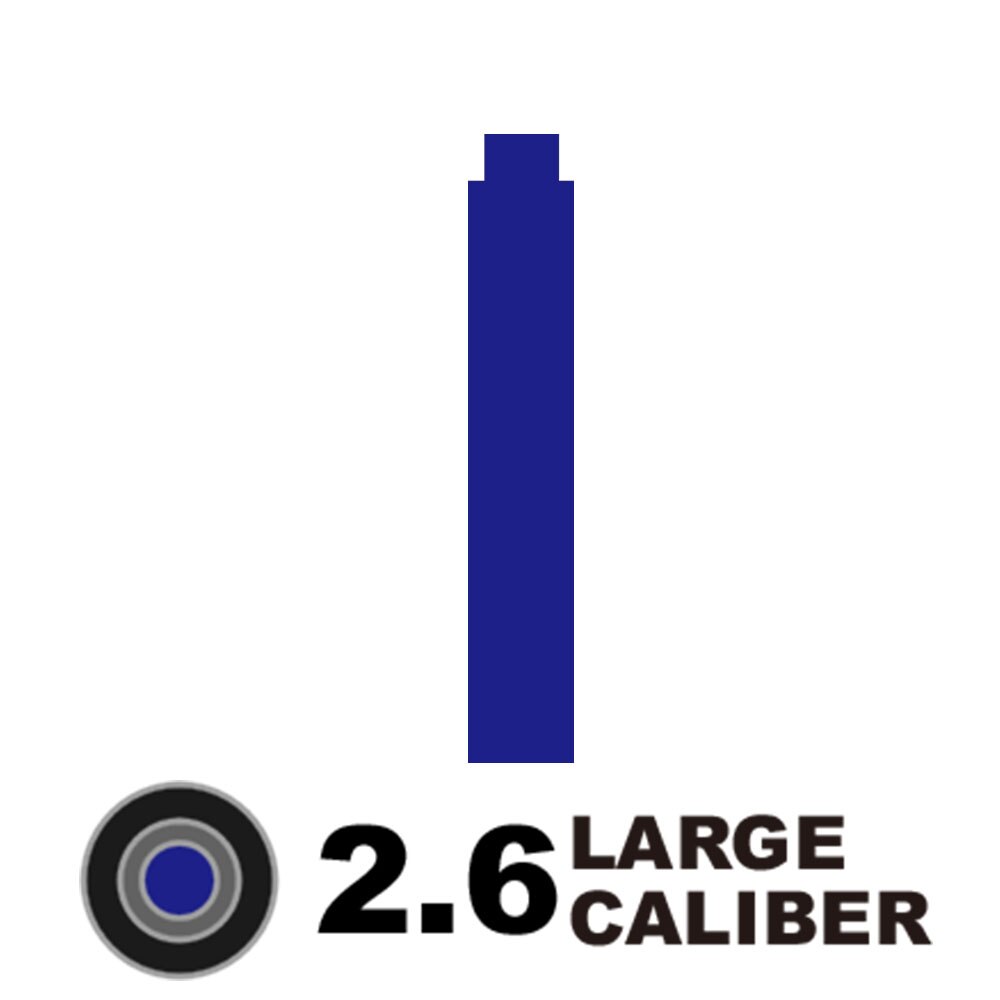 Pluma estilográfica Universal, recarga de tinta, color negro, 2,6/3,4, 10 Uds.: 2.6 blue
