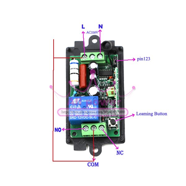 220V 1CH Radio Wireless Remote Control Switch 8 Receiver&2 transmitter Learning Code light lamp LED ON OFF Output Adjusted mini